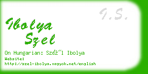 ibolya szel business card